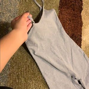 Grey shorts bodysuit